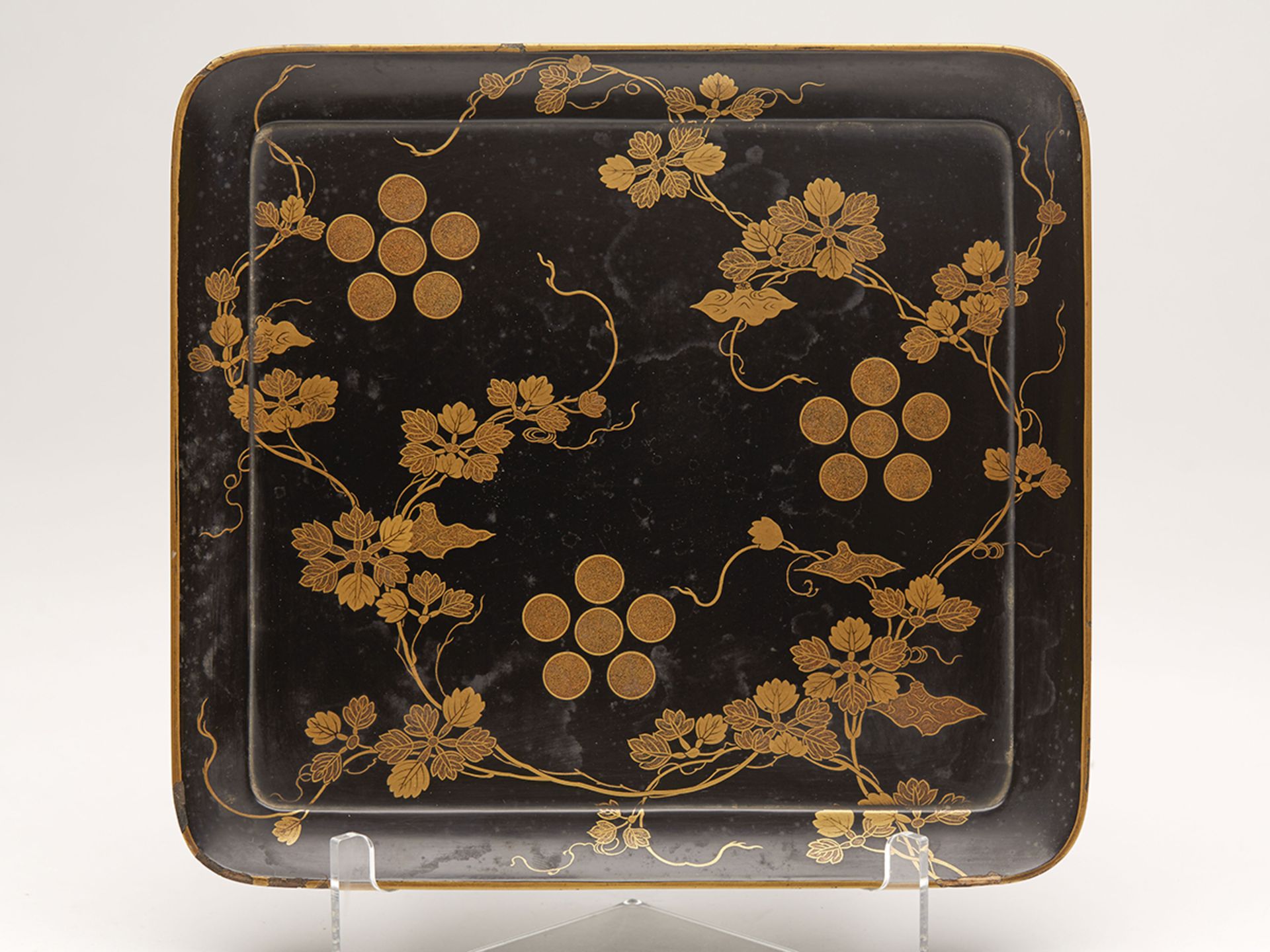 ANTIQUE JAPANESE COMPOSITE LACQUER SAGE-JUBAKO 19TH C. - Image 3 of 13
