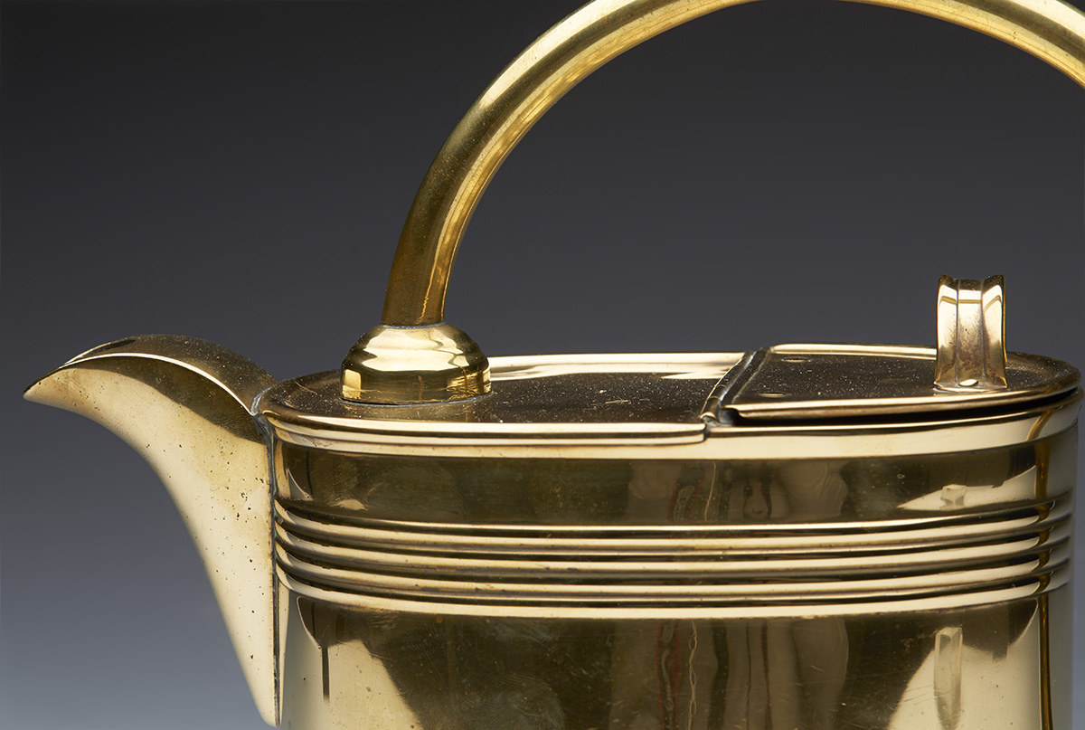 Arts & Crafts Brass Watering Can By Chr. Dresser For Henry Loveridge C.1885 - Image 8 of 11