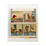 ORIGINAL RUPERT THE BEAR FOUR PANEL ARTWORK THE KITE 1988