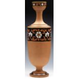 TORQUAY TERRACOTTA CO VASE BY CHRISTOPHER DRESSER C.1875