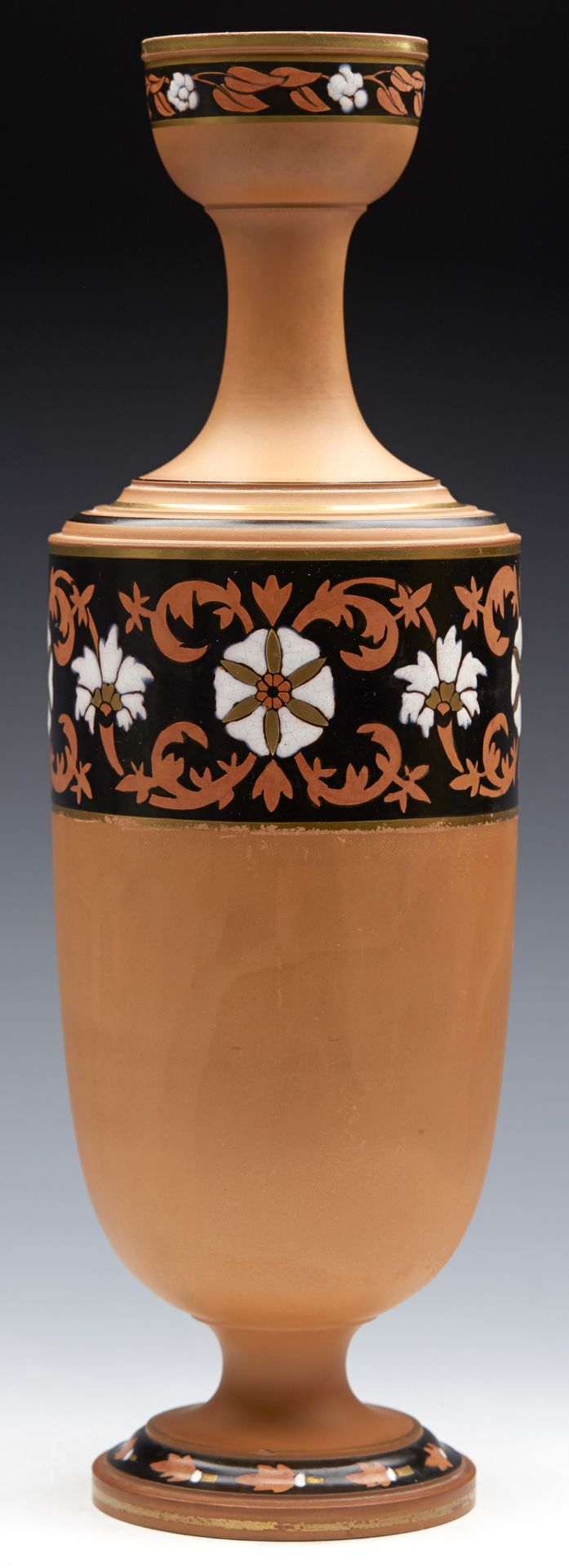 TORQUAY TERRACOTTA CO VASE BY CHRISTOPHER DRESSER C.1875