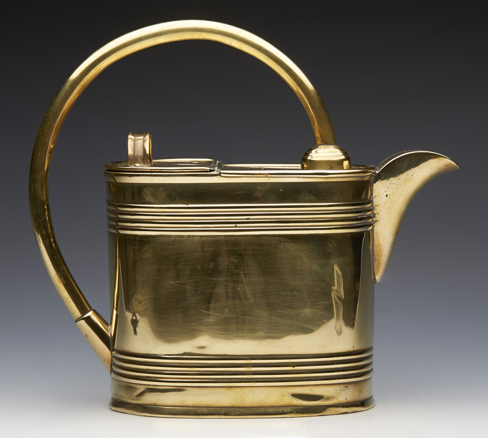 Arts & Crafts Brass Watering Can By Chr. Dresser For Henry Loveridge C.1885