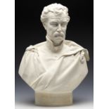 ANTIQUE RIDGWAY PARIAN BUST OF SIR COLIN CAMPBELL BY J DURHAM 1858