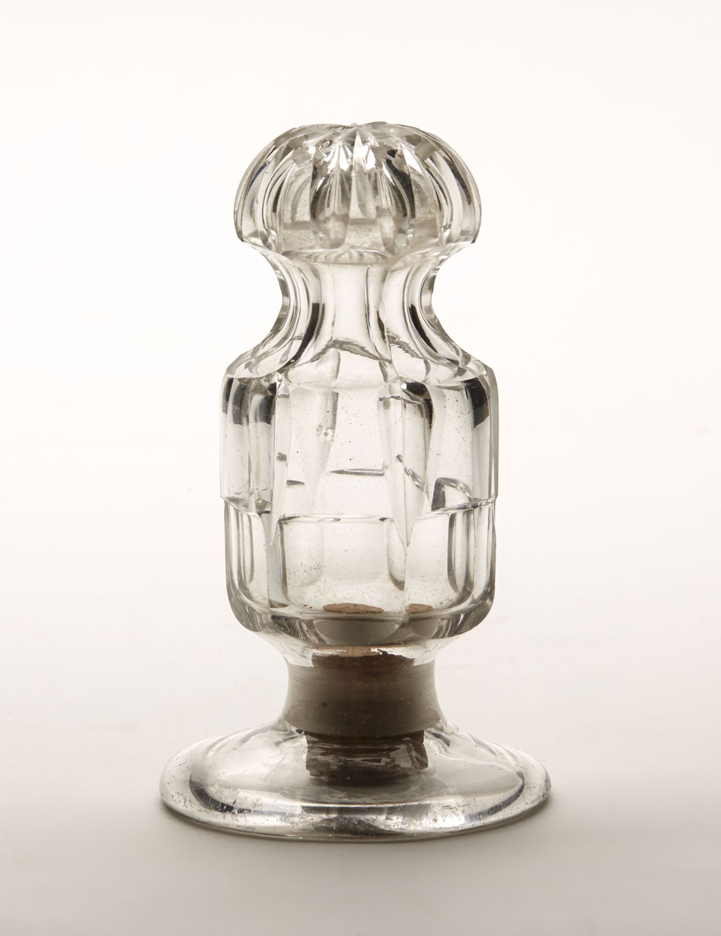 ANTIQUE GEORGIAN CUT GLASS POUNCE POT c.1820