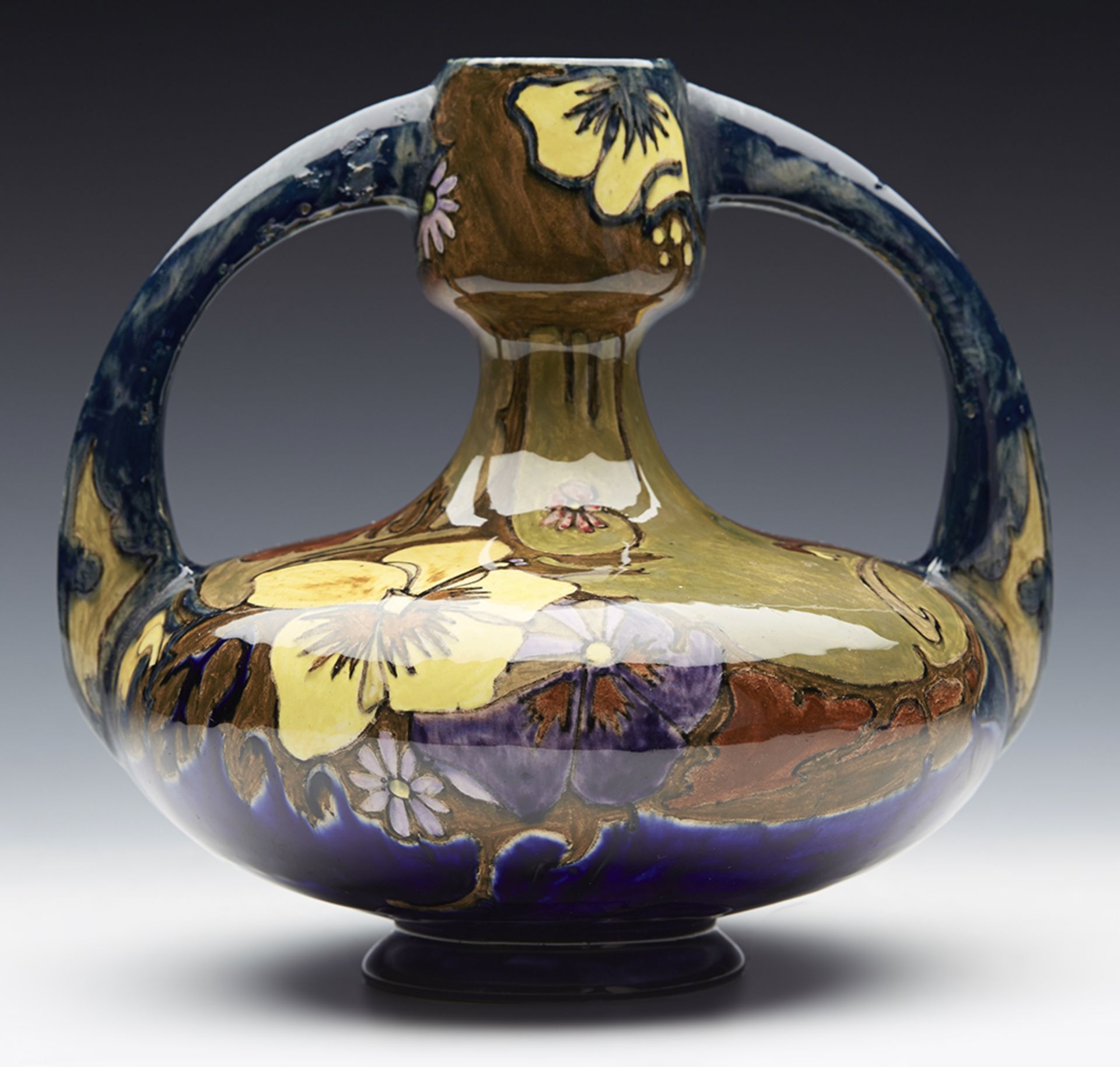Art Nouveau Rozenburg Twin Handled Art Pottery Vase Jmg Hak - Image 17 of 17