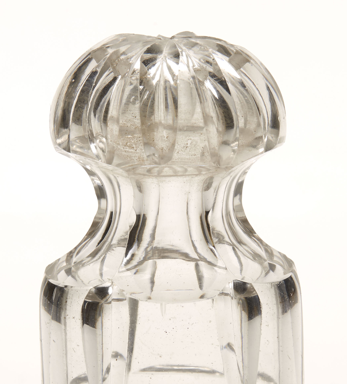 ANTIQUE GEORGIAN CUT GLASS POUNCE POT c.1820 - Image 5 of 5