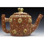 Antique Sussex Pottery Redware Teapot From An Old Chum In Reading C.1890