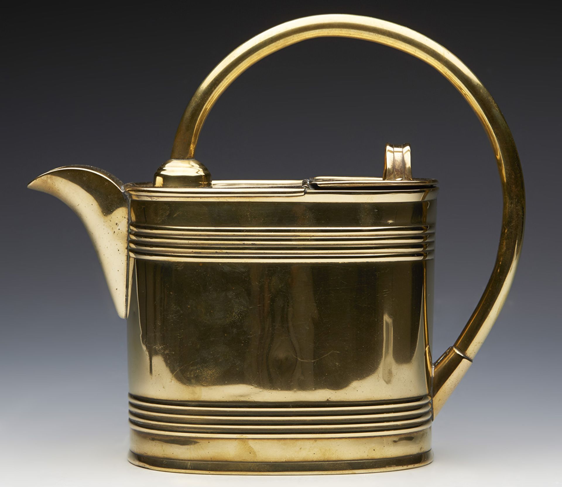 Arts & Crafts Brass Watering Can By Chr. Dresser For Henry Loveridge C.1885 - Image 4 of 11