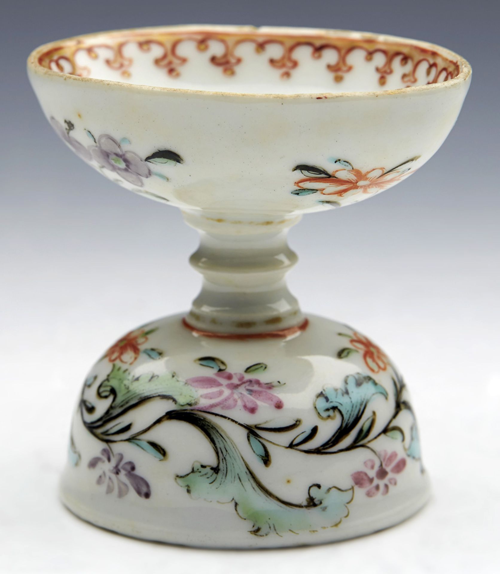 Antique Chinese Qianlong Famille Rose Eye Bath C.1775