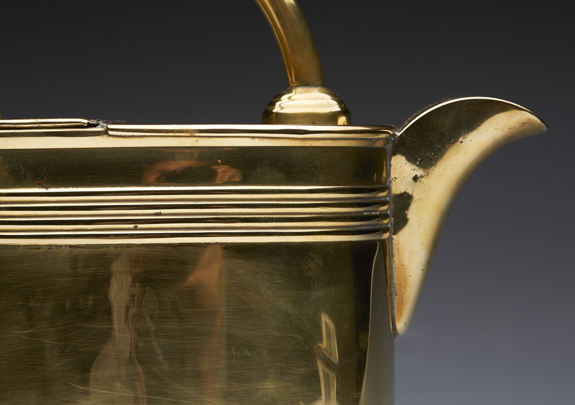 Arts & Crafts Brass Watering Can By Chr. Dresser For Henry Loveridge C.1885 - Image 5 of 11