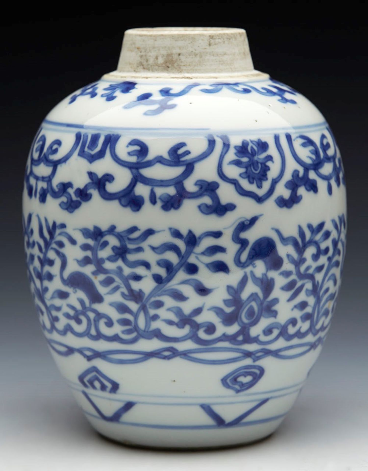 Antique Chinese Kangxi Jar 1662 - 1722 - Image 10 of 10