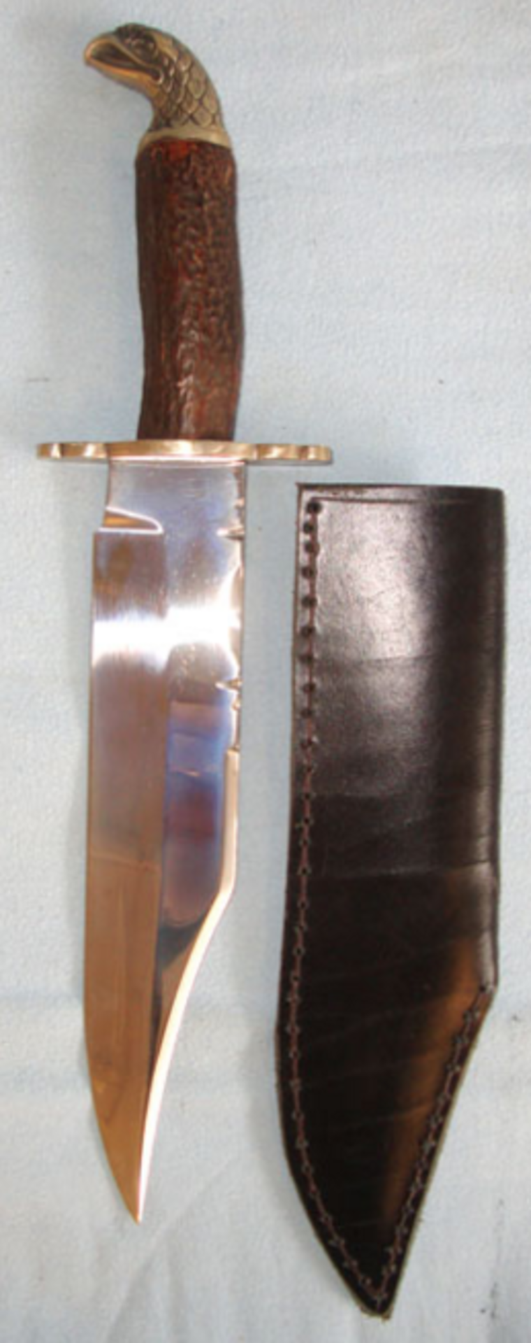 Ron & Roy Middleton Sheffield (Sons Of J.E. Middleton) Large Handmade Bowie Knife