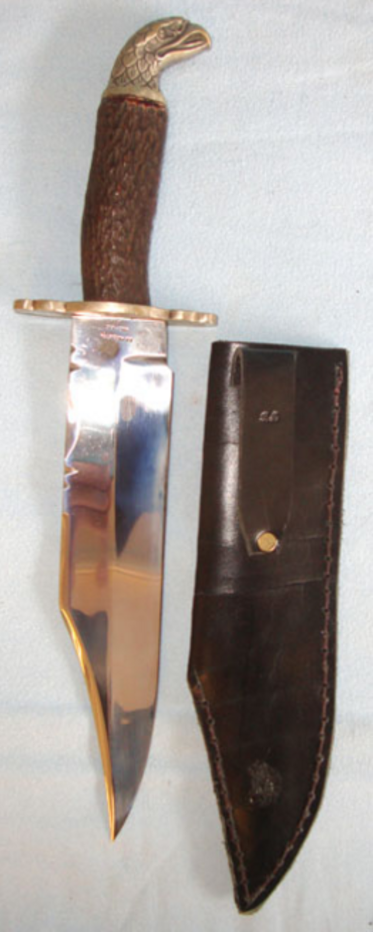 Ron & Roy Middleton Sheffield (Sons Of J.E. Middleton) Large Handmade Bowie Knife - Image 3 of 3