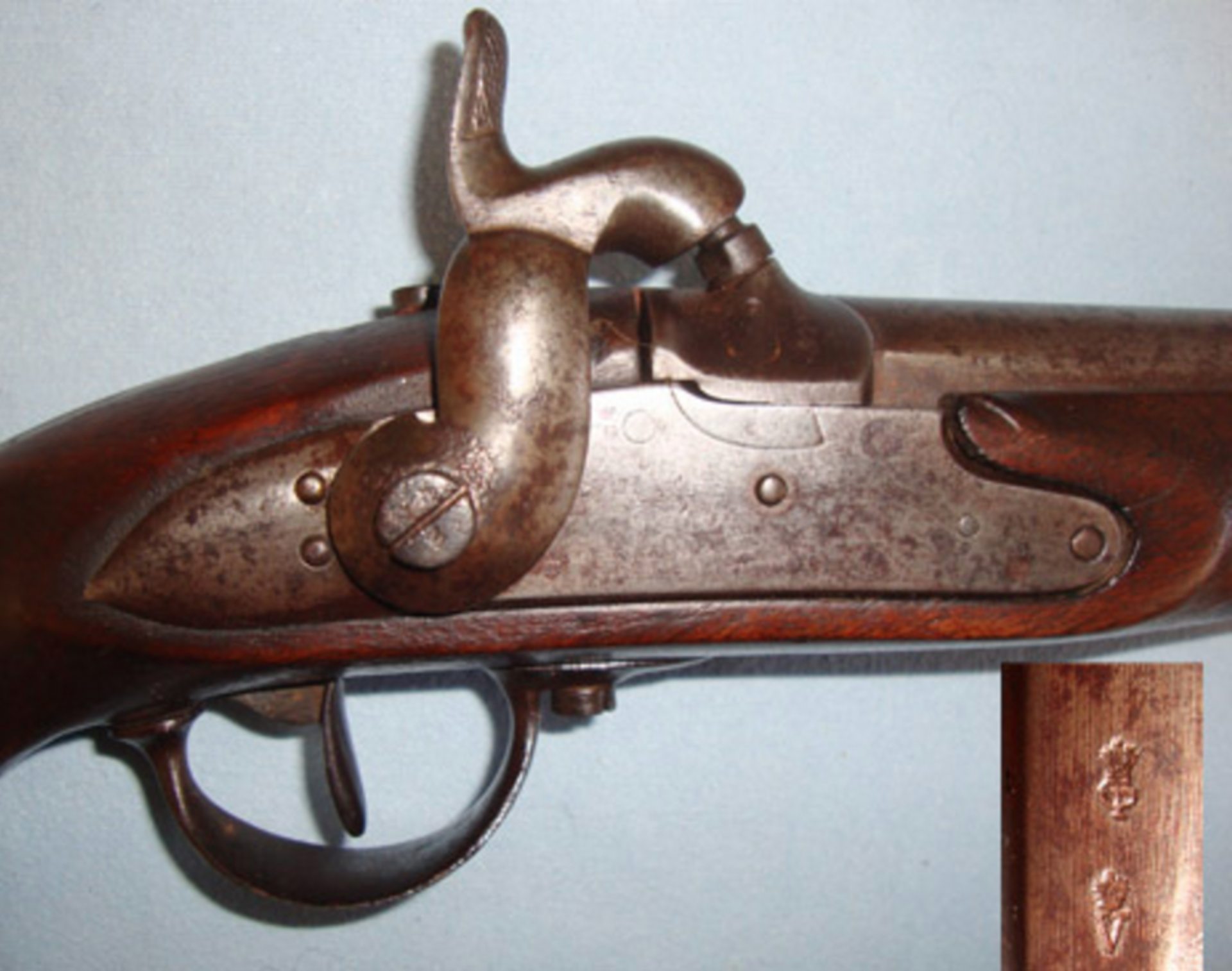 Victorian Era French Gendarmarie .650” Carbine Bore Percussion Pistol - Image 2 of 3