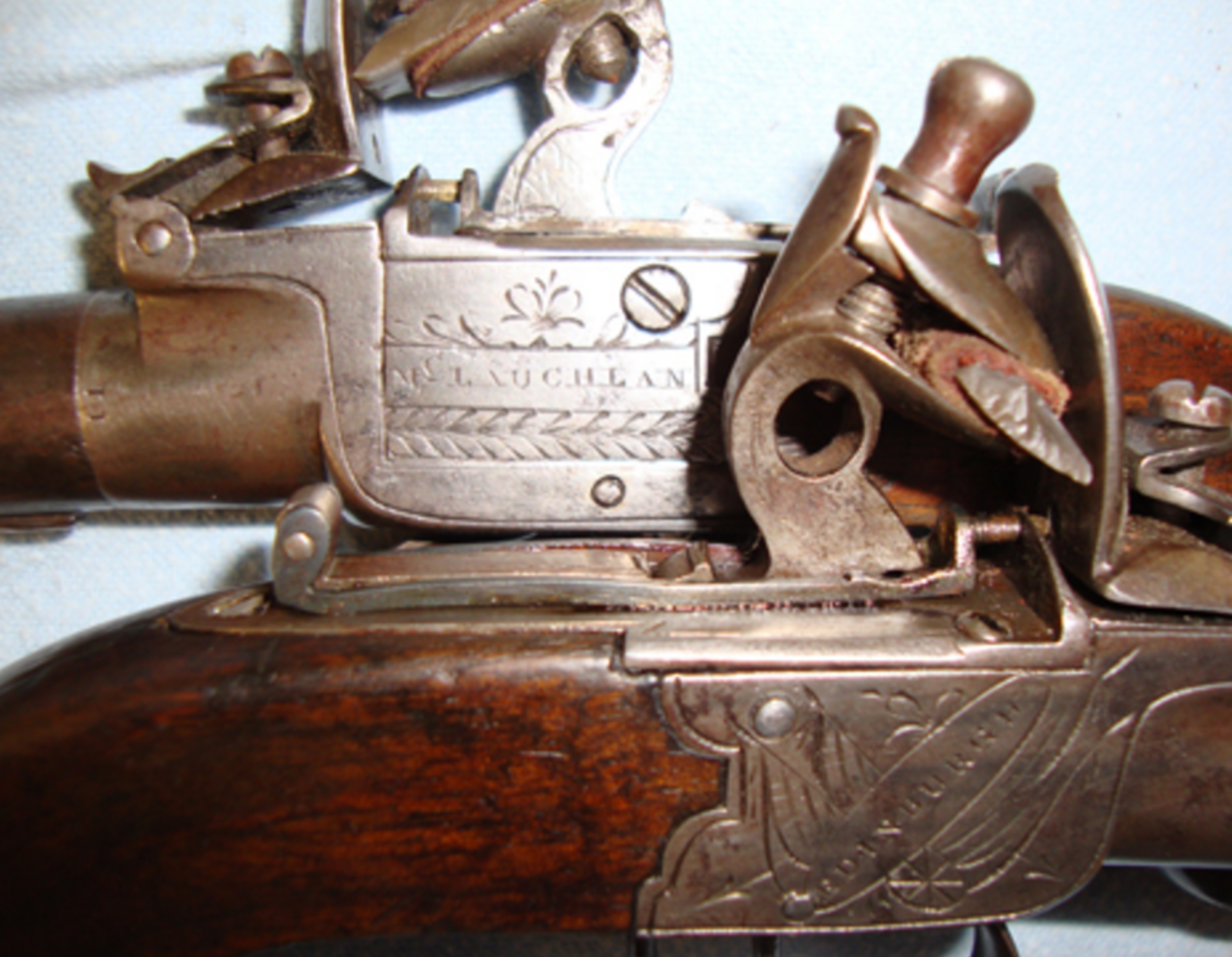 Quality 1806-1849 Flintlock Pocket Pistols With .47" Calibre Screw Off Barrels - Image 2 of 3