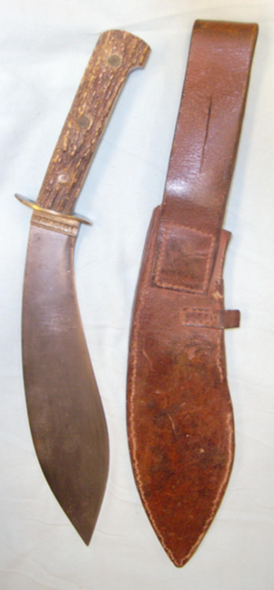WW2 Chindit, Special Forces, Far East/ Burma Kukri Type Fighting Knife Marked 'Burma 12 (M) EB' - Image 3 of 3