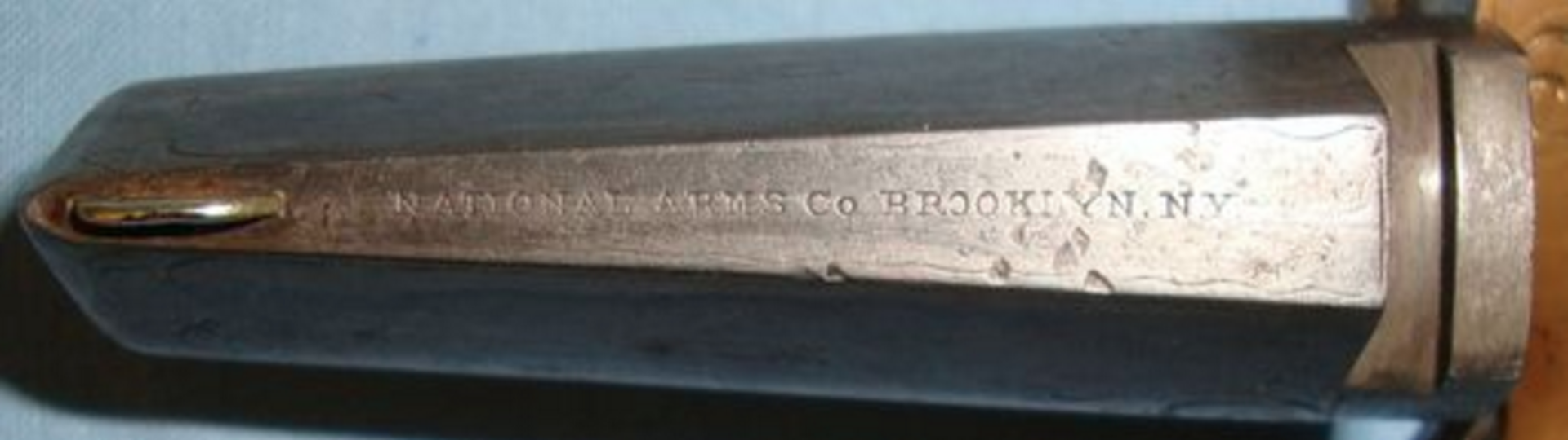 Original C1880 .41 Rim Fire Calibre Brass Framed ‘Knuckle Duster’ Derringer (Colt No.1) - Image 2 of 3