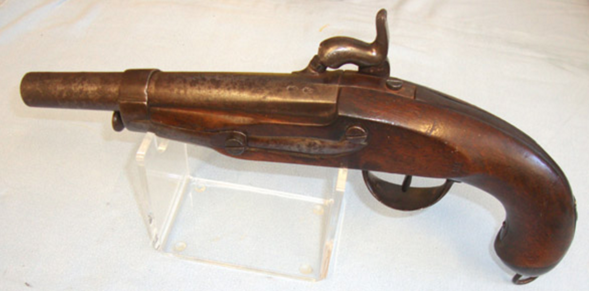 Victorian Era French Gendarmarie .650” Carbine Bore Percussion Pistol - Image 3 of 3