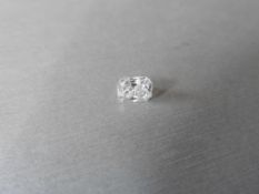 1.02ct single radiant cut diamond, measures 6.44 x 4.90 x 3.78mm . H Colour, SI2 clarity. No