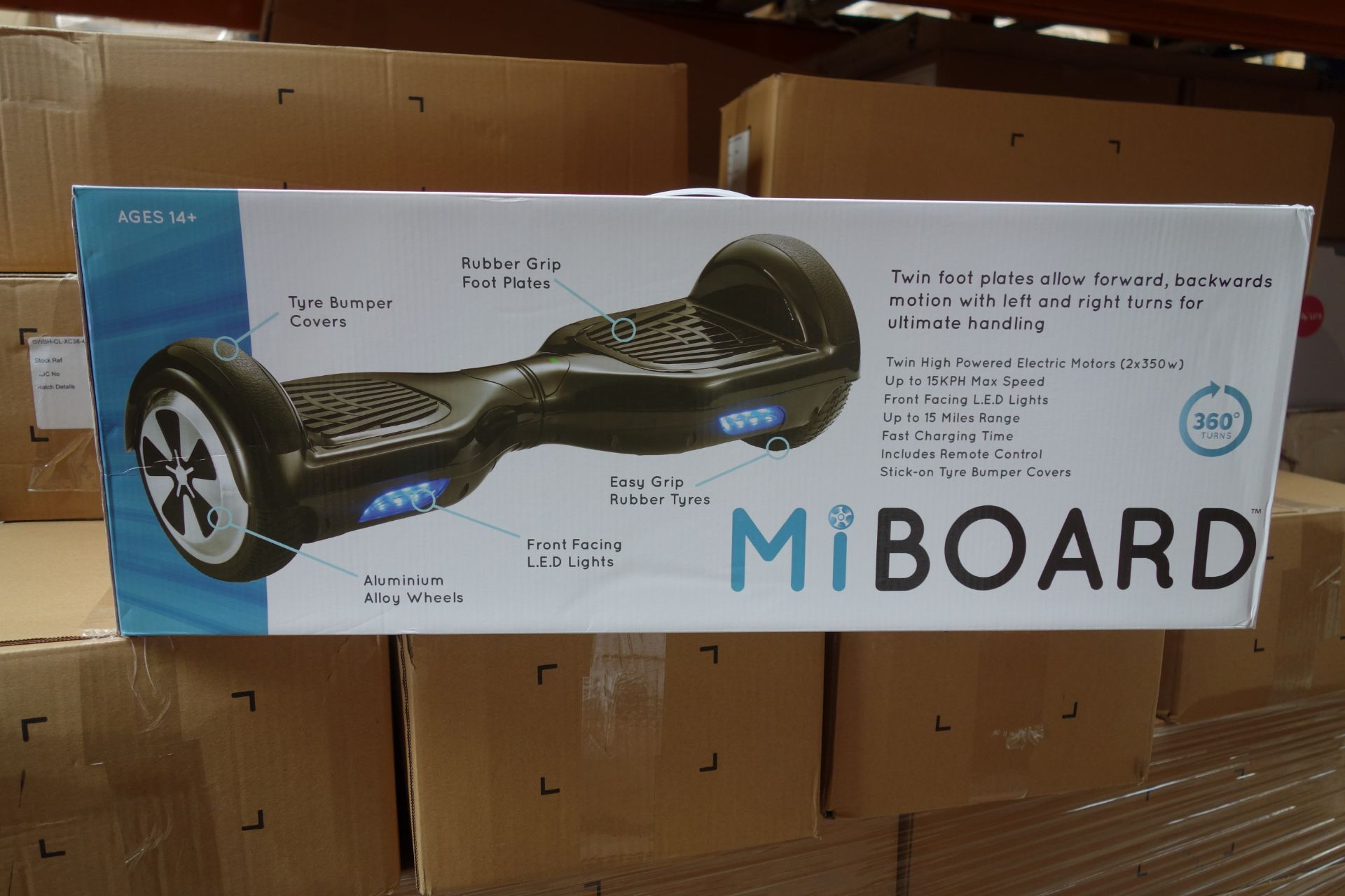 1 x MiBoard Electric Balance Board - High Quality. Original RRP £499.99. Rubber Grip Foot Plates,