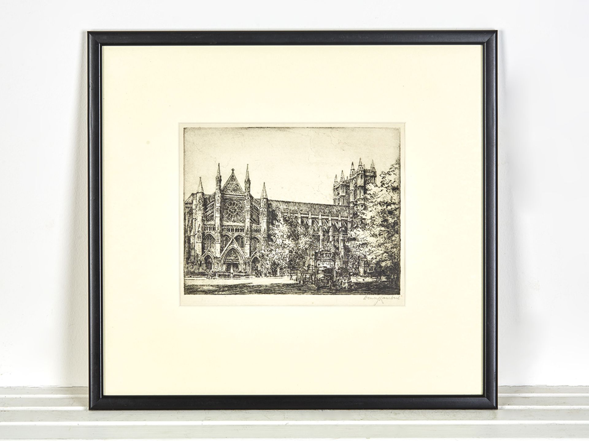 Terence Henry Lambert, Westminster Abbey, Etching, 20Th C.