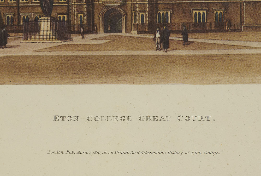 PLATE OF ETON COLLEGE 1816, R. ACKERMANN, W. WESTALL AND J. BLUCK - Image 4 of 9