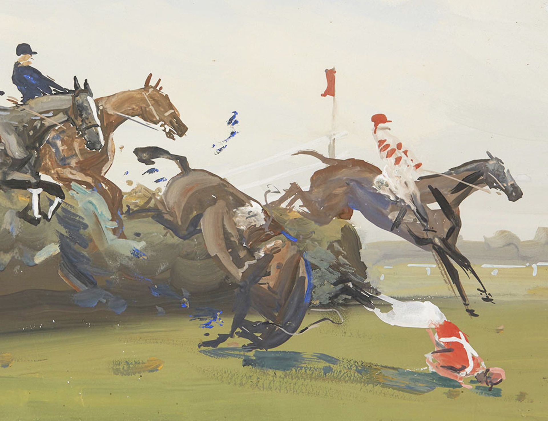 Charles Walter Simpson, The Grand National, Oil, C.1921 - Image 5 of 6