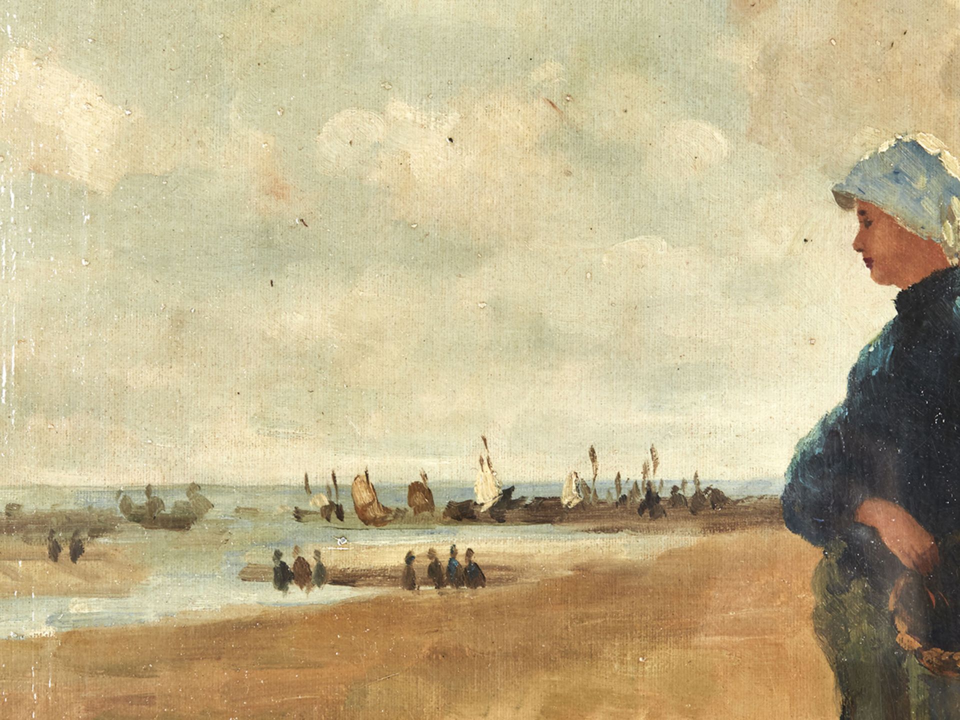 Figure On A Beach, Oil On Board, C.1920 - Image 4 of 5