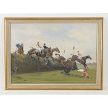 Charles Walter Simpson, The Grand National, Oil, C.1921