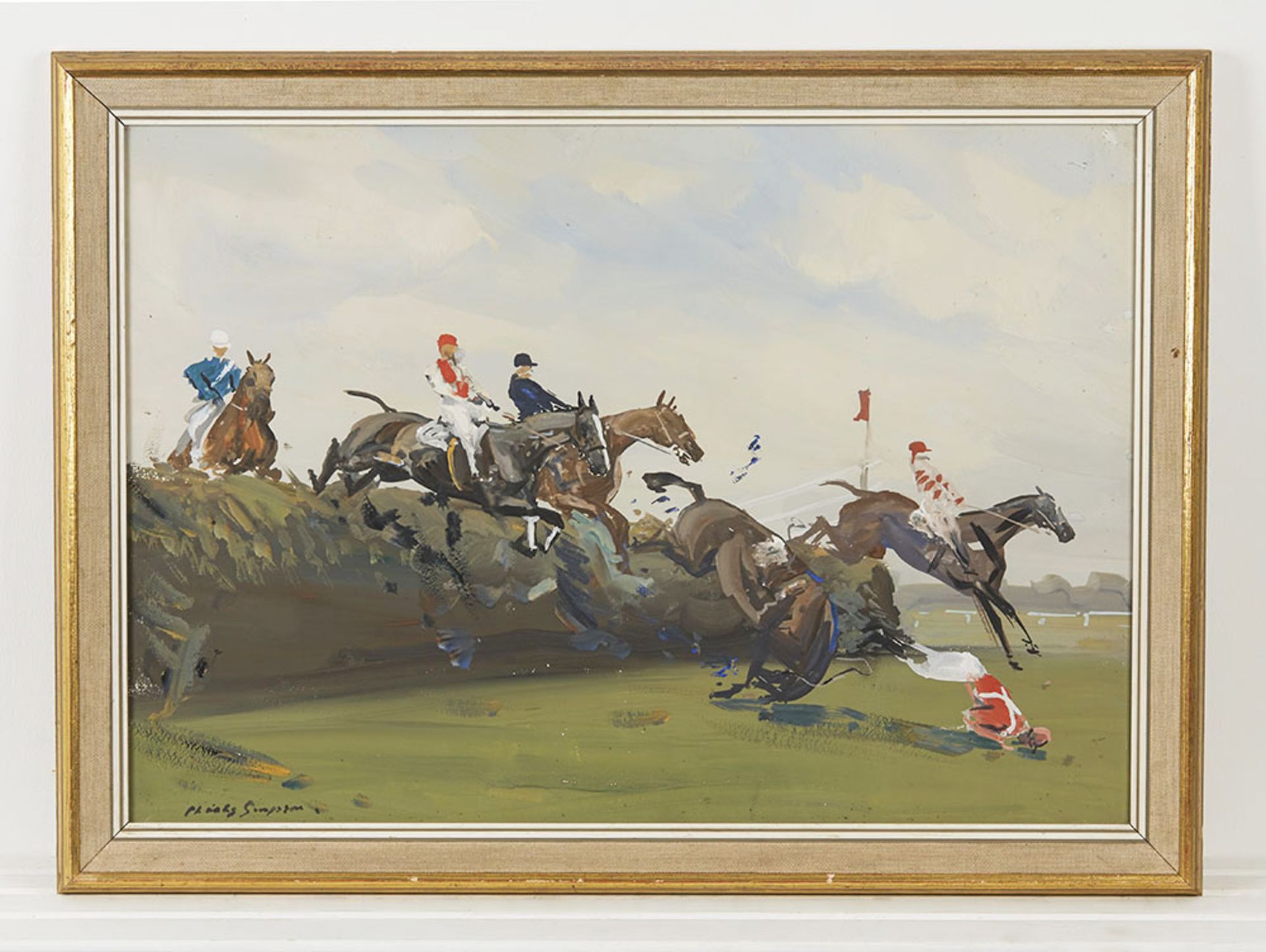 Charles Walter Simpson, The Grand National, Oil, C.1921