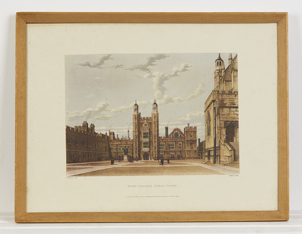 PLATE OF ETON COLLEGE 1816, R. ACKERMANN, W. WESTALL AND J. BLUCK