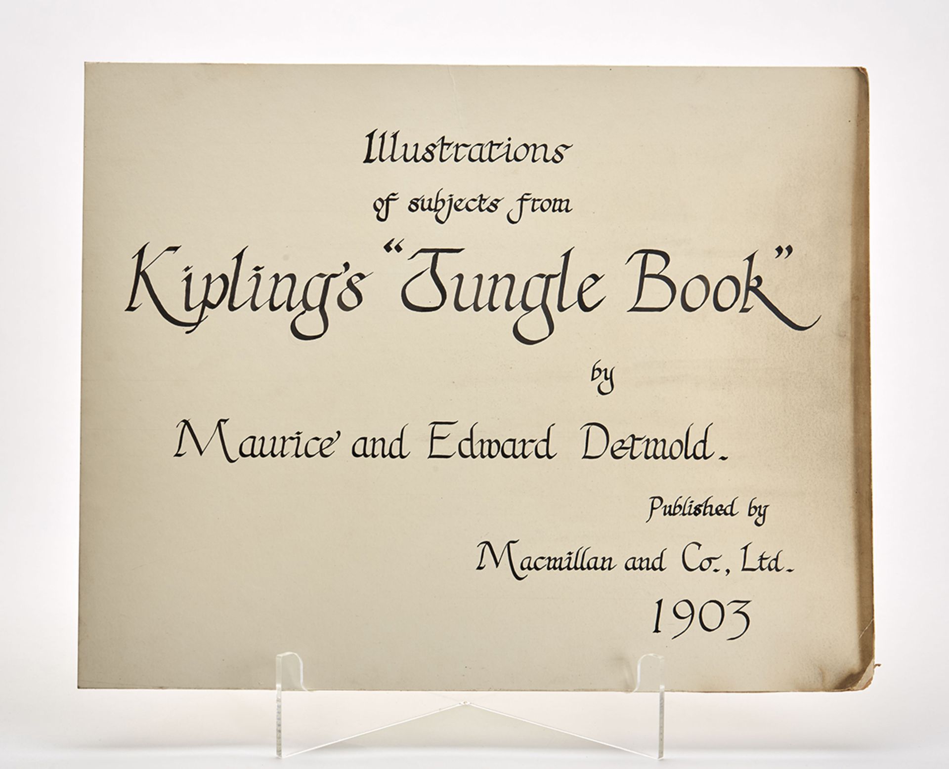 KIPLING'S JUNGLE BOOK MOCK-UP DETMOLD ILLUSTRATIONS 1903