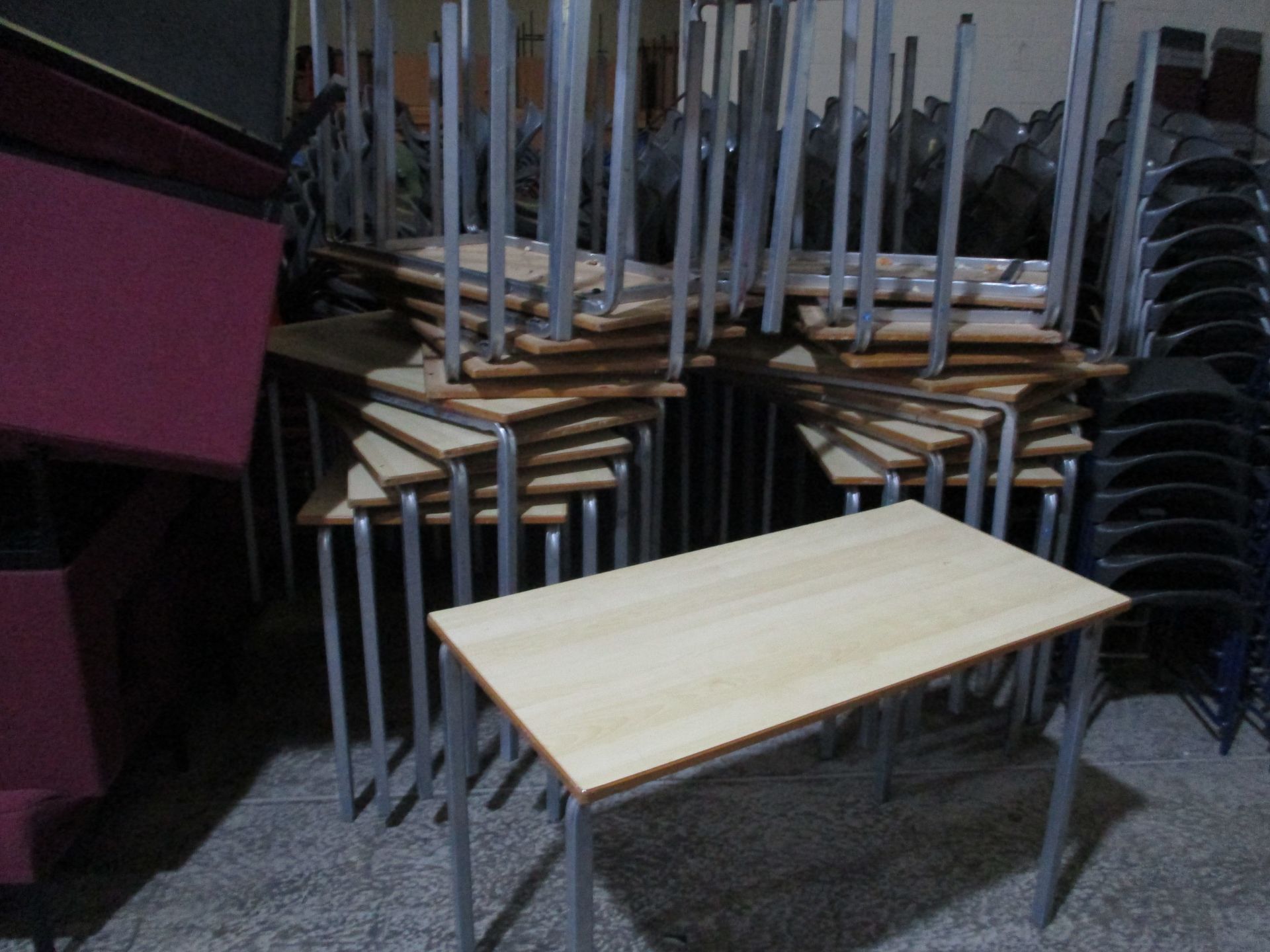 23 X Maple School Tables - Image 2 of 2