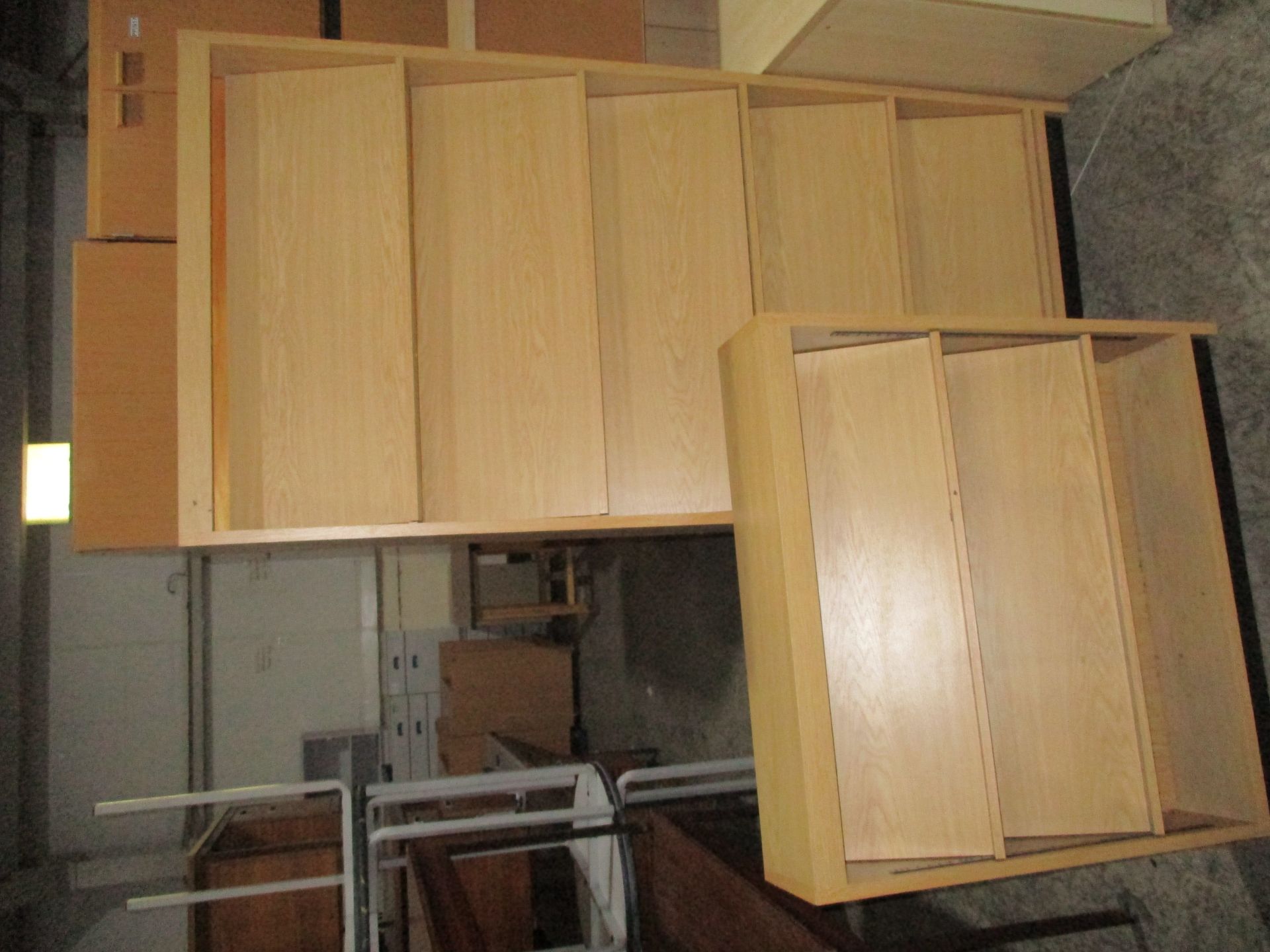 2 X Oak Literature Shelving Units