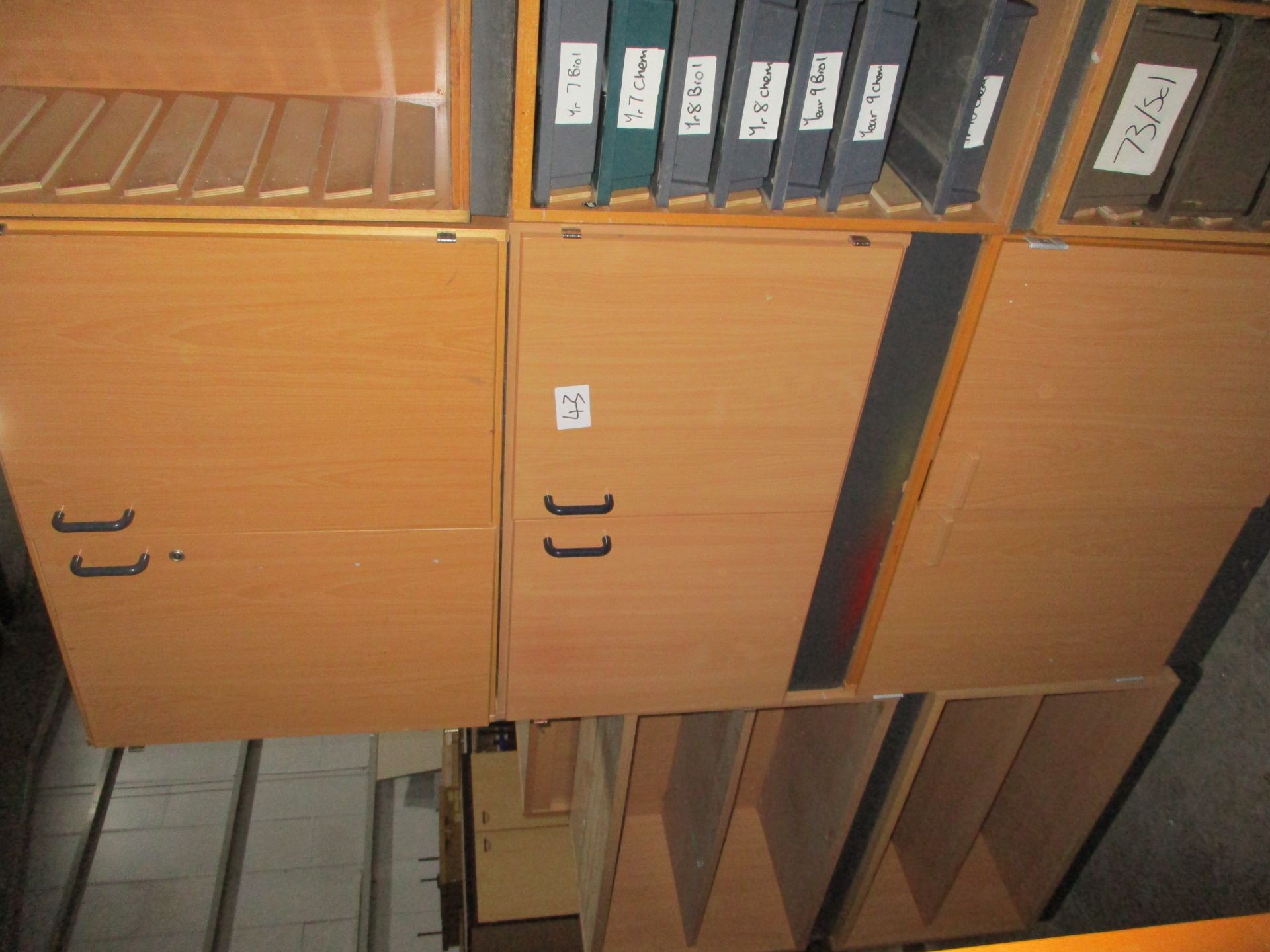 3 X Double Door Science Cupboards