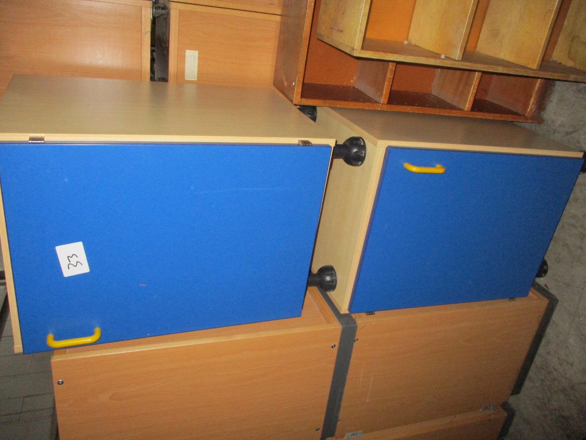 2 X Blue Cupboards