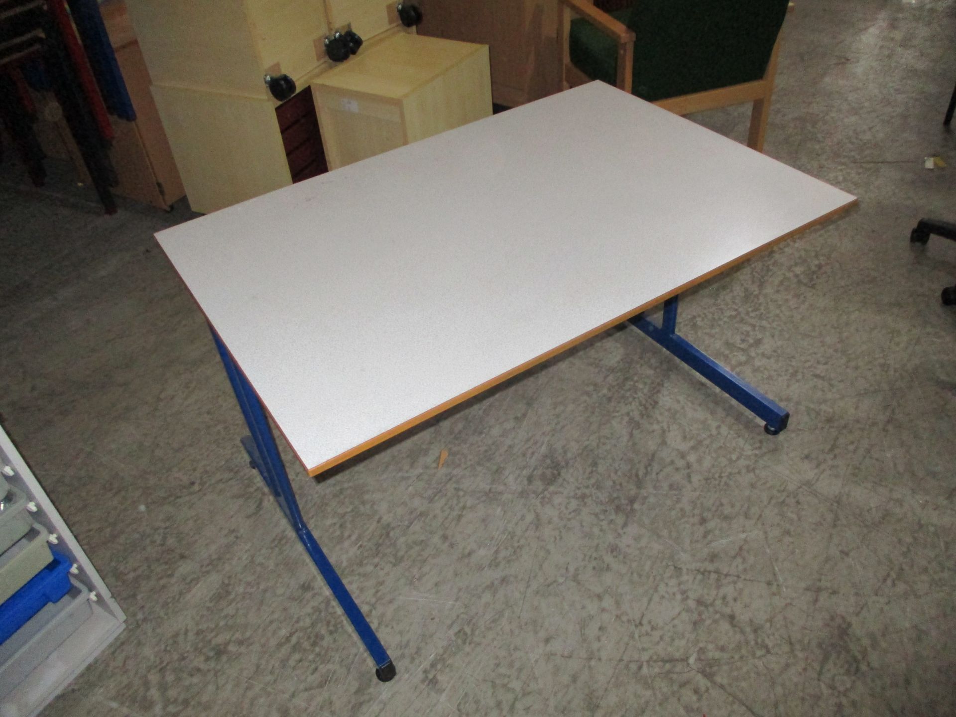 2 X Grey Junior School Cantilever Desks