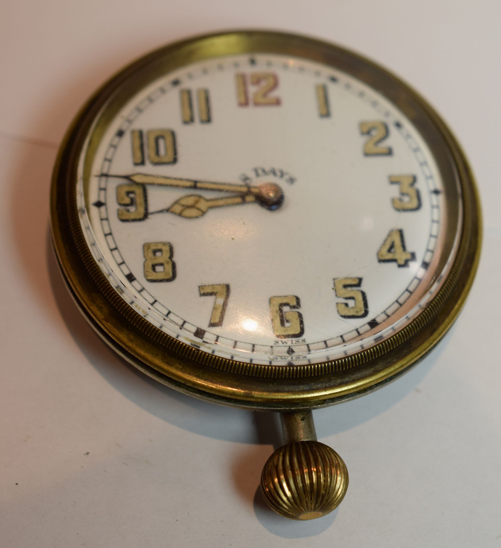 Vintage Doxa 8 Day Car Clock or Goliath - Image 2 of 7