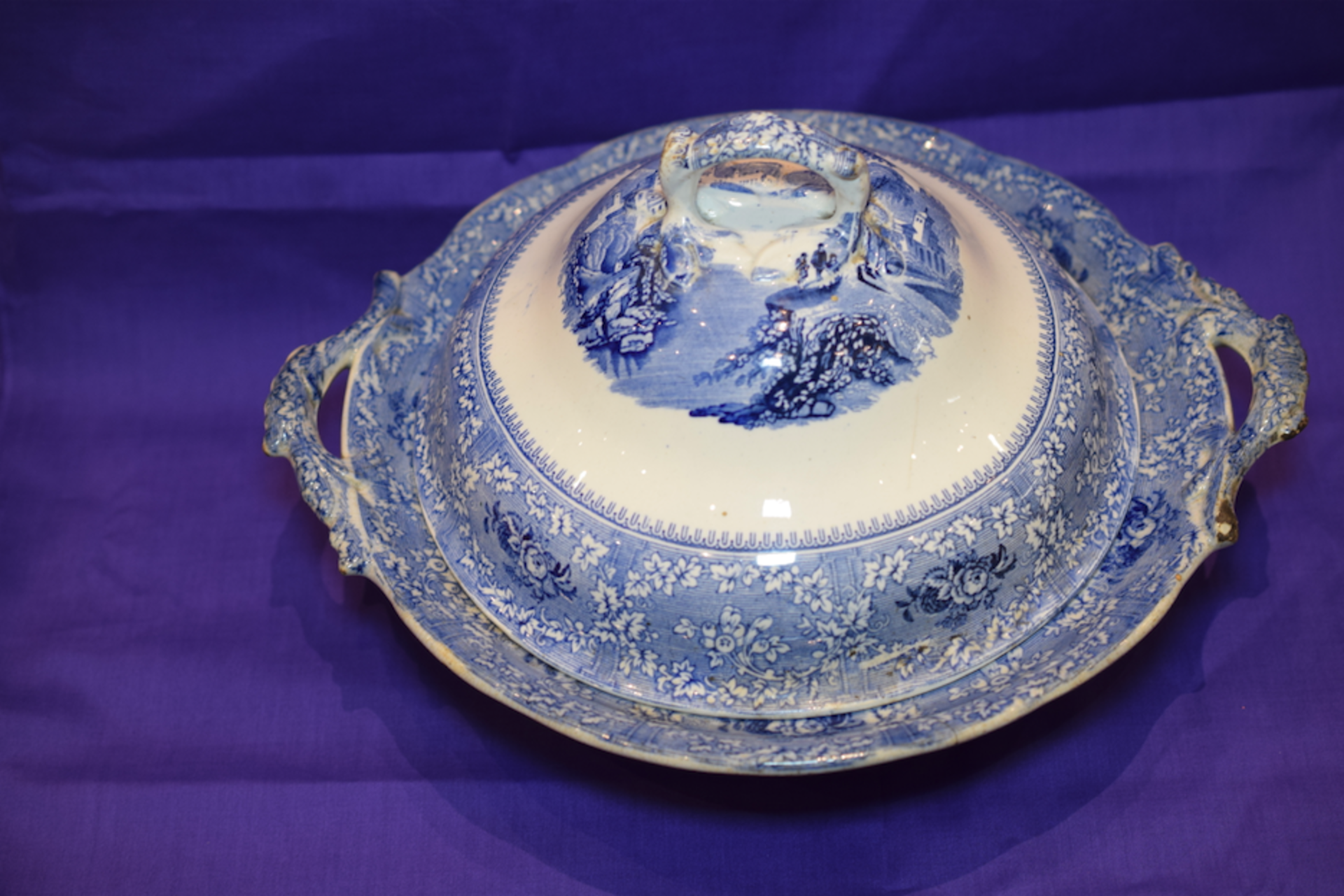 Llanelly Blue & White Tureen & Cover William Holland - Image 2 of 8