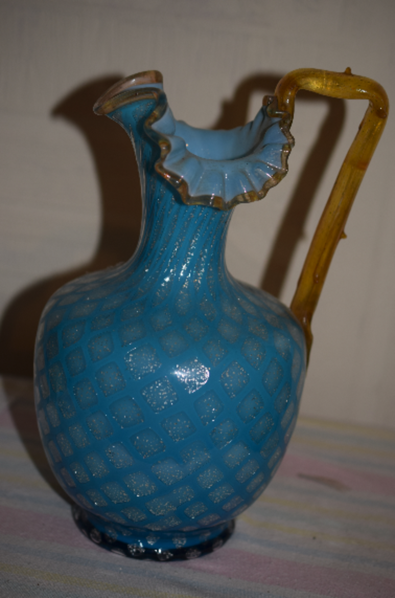 Victorian Blown Glass Ewer - Image 2 of 3