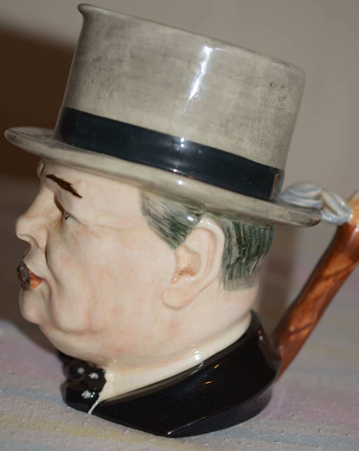 Vintage Royal Winton Grimwades Winston Churchill Toby Jug NO RESERVE - Image 2 of 4