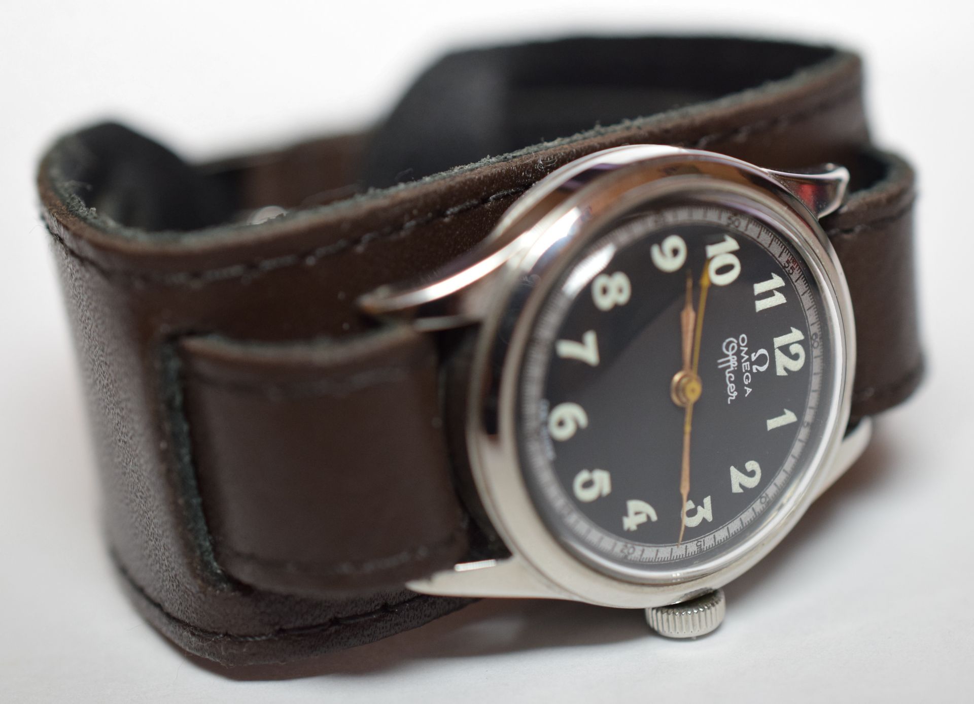 WW2 Omega Officers Military Watch c1938 - Image 2 of 8