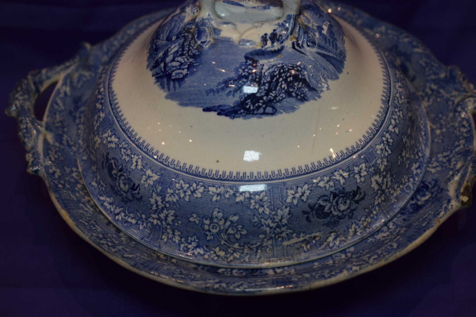 Llanelly Blue & White Tureen & Cover William Holland - Image 8 of 8