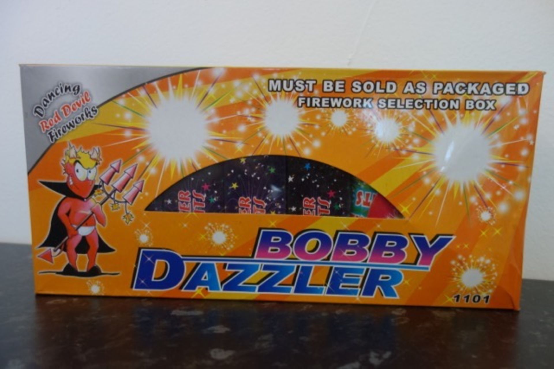 4 x Dancing Red Devil Fireworks - Bobby Dazzler 14 Piece Selection Boxes. Please note: NO DELIVERY - Image 2 of 2