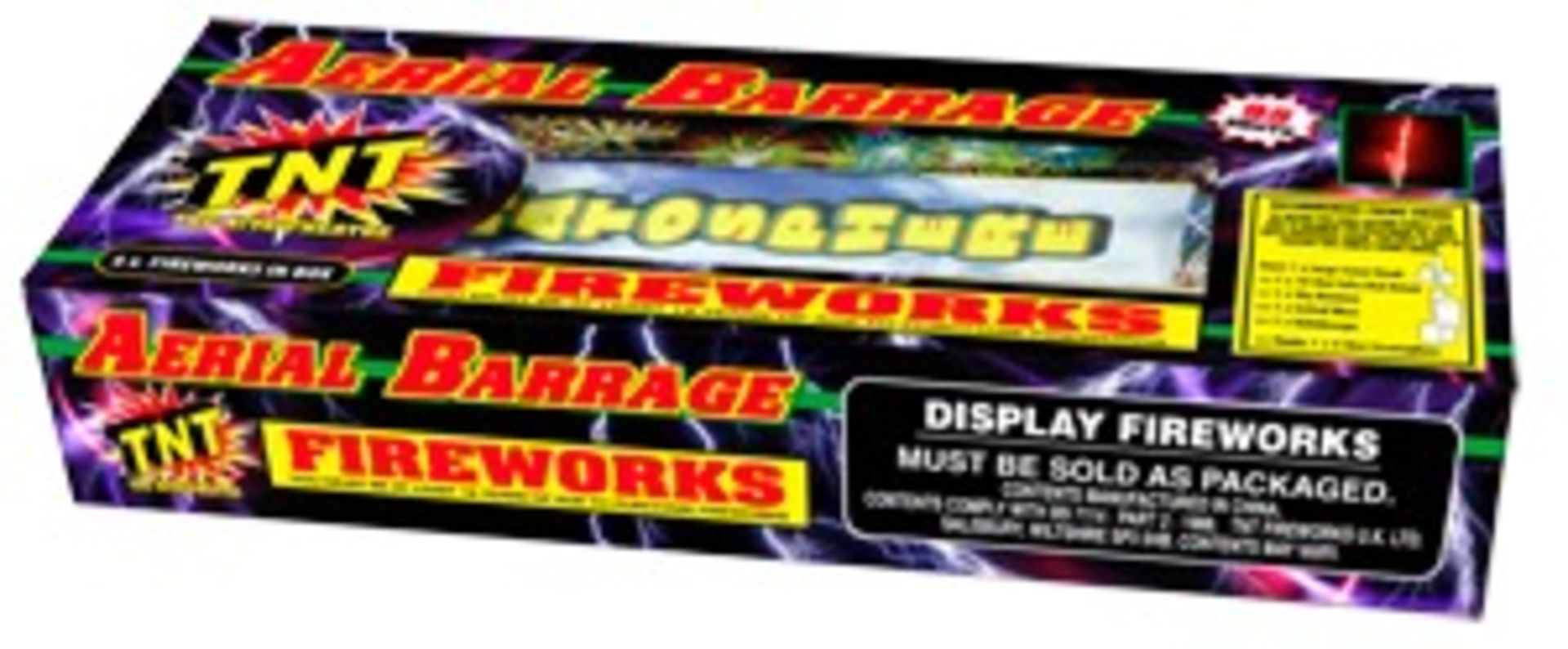 4 x TNT Fireworks - Aerial Barrage 95 Shot Selection Box. Includes 6 high quality fireworks. 1 x - Image 3 of 3