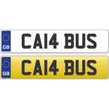 Cherished Number Plate *CA14 BUS*