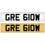 Cherished Vehicle Registration Plate... GRE 610W (GREG LOW)