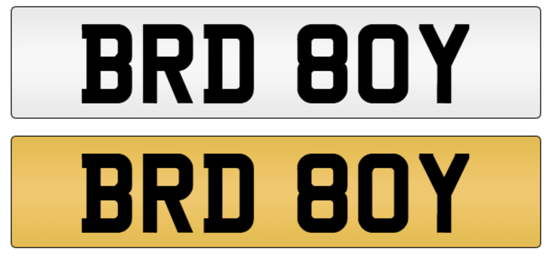 Cherished Vehicle Registration Plate BRD 80Y (BAD BOY)