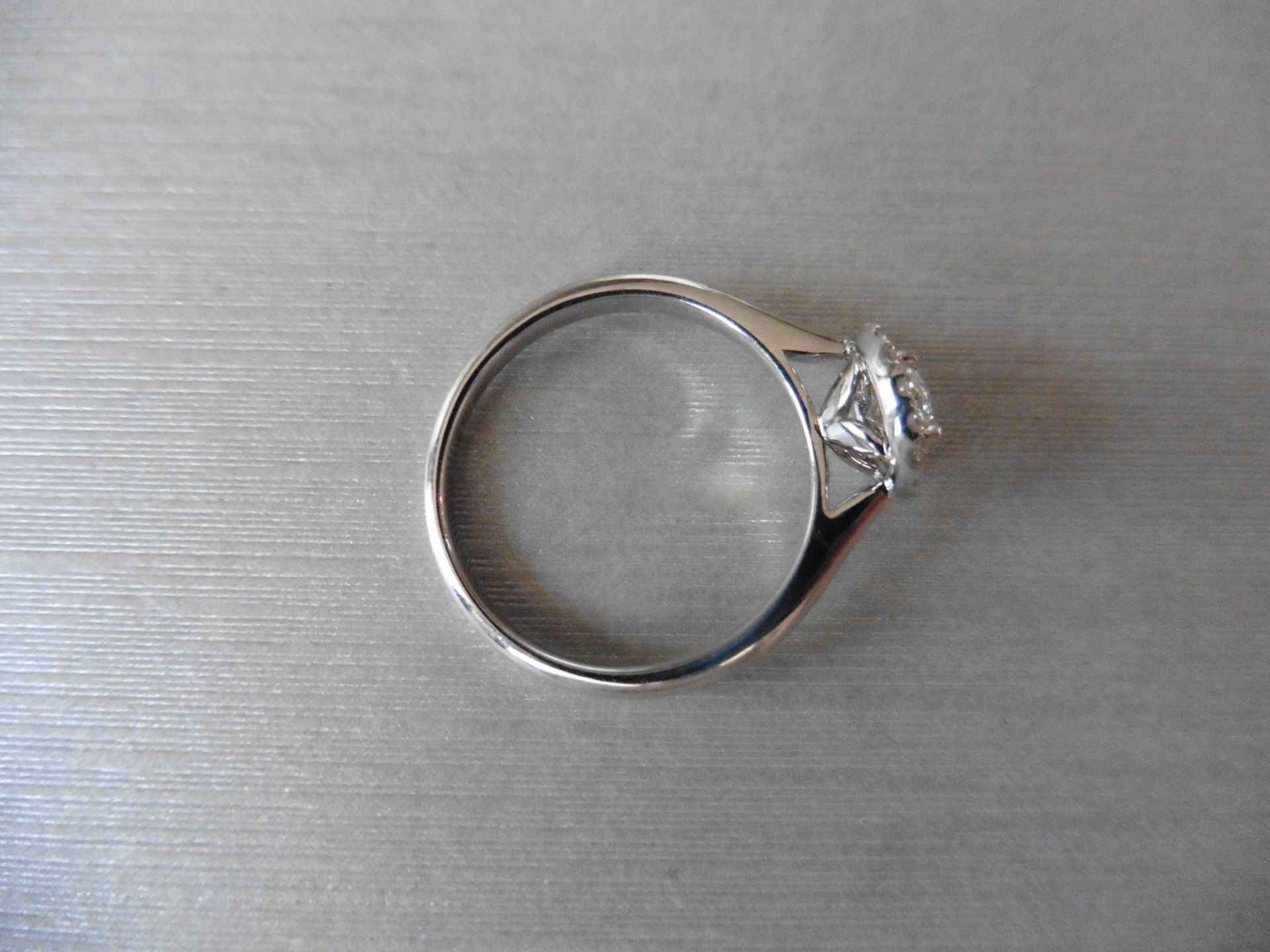 0.50ct diamond set solitaire ring set with a brilliant cut diamond in the centre, H/I colour Si3 - Image 3 of 3