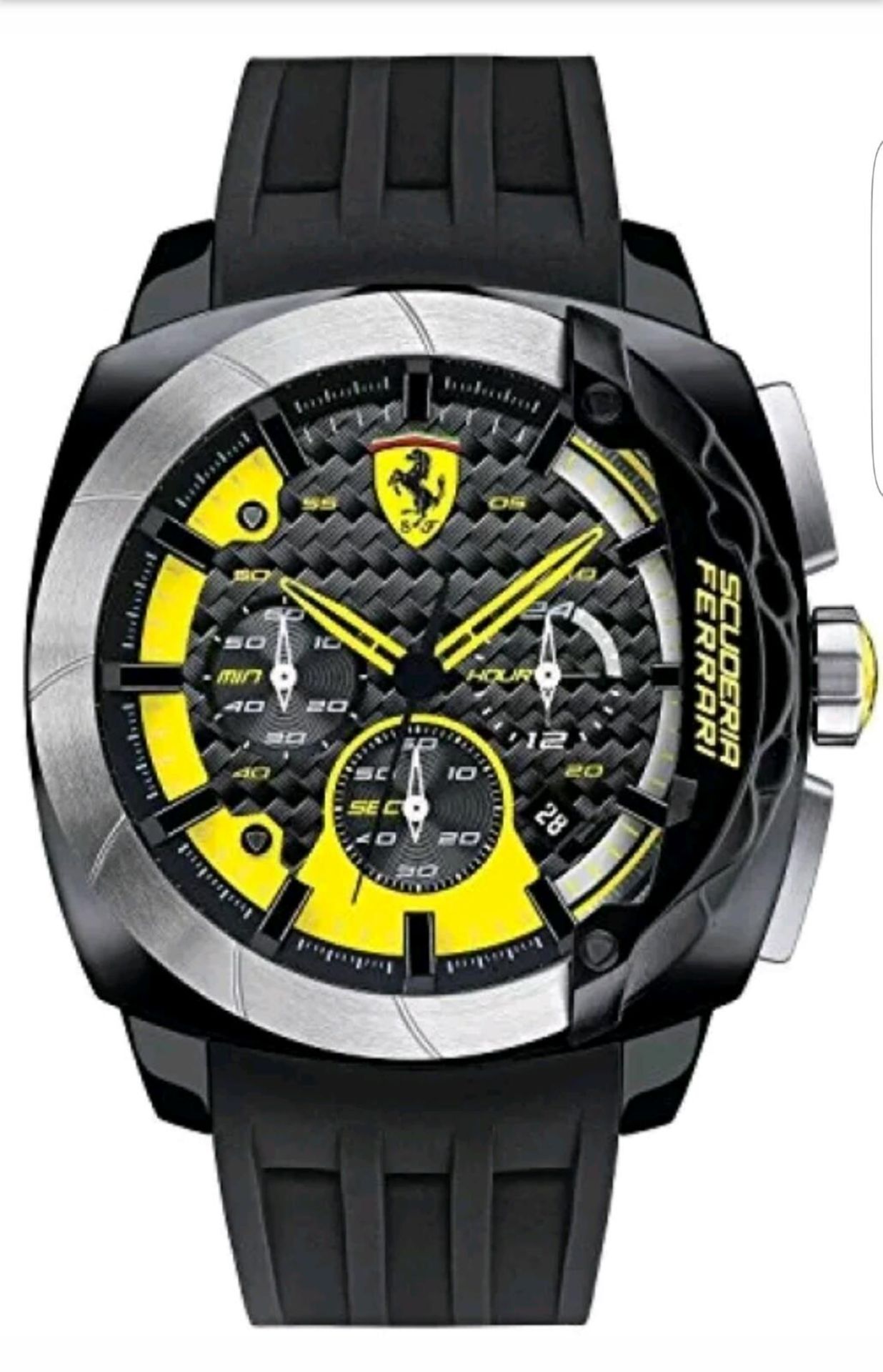 BRAND NEW SCUDERIA FERRARI MENS WATCH 0830206, COMPLETE WITH ORIGINAL BOX AND PAPERS - RRP £349